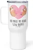 Mr. & Mrs. Panda Teetasse Faultiere Herz - Weiß - Geschenk, Produktbild-Vorschau 1