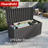 Floordirekt Gartenbox Holz-Optik wetterfeste Kissenbox 270L Produktbild-Vorschau 2