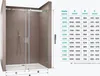 doporro Porte de Douche Transparent pour Niche 130cm Paroi Voir les images du produit 7