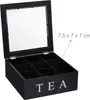 Relaxdays Teebox, 9 Fächer, Teebeutel Aufbewahrung, aus Produktbild-Vorschau 5