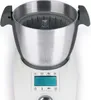 A close-up, front-facing view of a white and gray thermo-multicooker. Produktbild-Vorschau