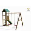 Fungoo Spielturm "Lucas" natur mit Doppelschaukel, Rutsche Produktbild-Vorschau 2