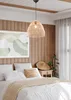 Lampada a sospensione, una luce, paralume in rattan Anteprima dell’immagine prodotto 5
