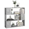 vidaXL Bücherregal Raumteiler Betongrau 100x24x94 cm - Produktbild-Vorschau 4