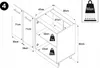 ULWEHOME Küchenzeile 260 cm Anthrazit, Küchenmöbel-Set Produktbild-Vorschau 10