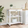 vidaXL Kuchyňský vozík MONZA 84x40x88,5 cm z masivního Náhled obrázku produktu 3