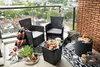 Zahradní stolek úložný COOL STOOL Ø 44 cm antracitový Náhled obrázku produktu 12
