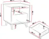 Comodino con cassetto e scaffale PRESIDIO - rovere artisan Anteprima dell’immagine prodotto 7