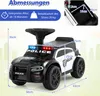 COSTWAY Voiture à pédales Police, véhicule à pédales avec Voir les images du produit 3