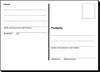 A blank postcard template with fields for sender and recipient addresses. Anteprima dell’immagine prodotto