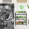 3stupňový kovový stojan na rostliny, schůdky na rostliny s Náhled obrázku produktu 6