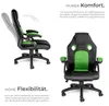 tectake® Bürostuhl Mike ergonomische Form Produktbild-Vorschau 4