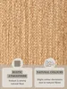 160x230 ovale cm Pezzo tappeto Juta intrecciato 106005 Oro Anteprima dell’immagine prodotto 13