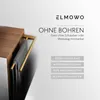 ELMOWO - Edelstahl Handtuchhalter ohne Bohren doppelt für 2 Produktbild-Vorschau 2