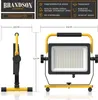 Product image showing a work light with dimensions and feature callouts. Produktbild-Vorschau