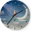 Wanduhr - Rund - Glasuhr - himmel stern - 40x40cm - Produktbild-Vorschau 1
