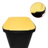 Abfalleimer schwarz mit farbigem Klappdeckel 3er Set - 35 L Produktbild-Vorschau 4
