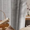 2er Set Vorhänge Leinenoptik Halbtransparent Vorhang Produktbild-Vorschau 4