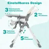 COSTWAY Klappbarer Hochstuhl für kinder, tragbarer Produktbild-Vorschau 5