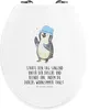 Mr. & Mrs. Panda WC Sitz Pinguin Duschen - Weiß - Geschenk, Produktbild-Vorschau 1