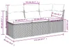 vidaXL Divano da giardino con cuscini 3 posti in polirattan Anteprima dell’immagine prodotto 8
