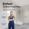 Duschkabine 90x90 MARWELL Flexi 77-90x77-90-190 cm Produktbild-Vorschau 3