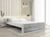 Posteľ IKAROS DOUBLE 160x200, betón/biela, lamiel. rošt, Náhľad obrázku produktu 2