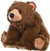 A plush toy bear sitting on a white background. Podgląd zdjęcia produktu