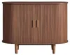 VASAGLE Sideboard mit Schiebetüren und Abgerundeten Ecken, Produktbild-Vorschau 4