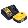 A DeWalt battery charger and battery pack are shown against a white background. Anteprima dell’immagine prodotto