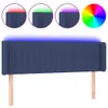 LED Kopfteil Blau 147x16x78/88 cm Stoff Produktbild-Vorschau 1