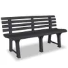 vidaXL Gartenbank 145,5 cm Kunststoff Anthrazit -  Produktbild-Vorschau 8