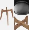 sweeek - 6 skandinavische Stühle mit Holzbeinen - Schwarz Produktbild-Vorschau 7