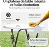 CASARIA® Table haute pliante blanche Table de bar Ø 60cm Voir les images du produit 3
