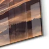 DEQORI Glasbild Echtglas 60x30 cm 'Nebelberge im Morgenrot' Produktbild-Vorschau 5
