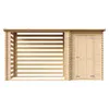 TIMBELA M205 - Casetta da giardino in legno con porta legna Anteprima dell’immagine prodotto 9