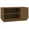 TV-Schrank Honigbraun 80x35x40,5 cm Massivholz Kiefer Produktbild-Vorschau 1