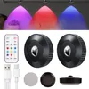 3er Set LED Spots USB Wiederaufladbar, Kabellose RGB Produktbild-Vorschau 1