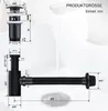 Homelody Wasserhahn Bad Schwarz Einhebelmischer mit Siphon Produktbild-Vorschau 7