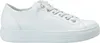 A side view of a white leather sneaker. Anteprima dell’immagine prodotto