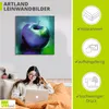 ARTland Leinwandbild Der blaue Apfel Größe: 50x50 cm Produktbild-Vorschau 3