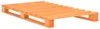 vidaXL Palettenbett Braun Massivholz Kiefer 100×200 cm Produktbild-Vorschau 1
