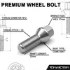 10x Radschrauben M12x1.25 22mm Kegelbund 60° silber für Produktbild-Vorschau 6
