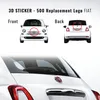 Nálepka Fiat 3D logo vpředu + vzadu kompatibilní s 500, Náhled obrázku produktu 4