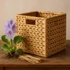 Kôš Wiltec z vodného hyacintu 26 x 26 x 26 cm, tkaný úložný Náhľad obrázku produktu 5