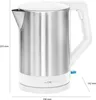 A product shot of a Clatronic electric kettle with dimensions indicated. Anteprima dell’immagine prodotto