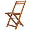 vidaXL Set bistrot 3 pezzi pieghevole in legno massiccio di Anteprima dell’immagine prodotto 4