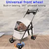 Chariot pour chiens pliable Chariot pour chats fenêtre en Voir les images du produit 3