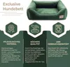 Premium Hundebett Velvet Grau XXL – 120x95x25 cm | Weiches Produktbild-Vorschau 9