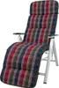A recliner chair cushion with a plaid pattern. Produktbild-Vorschau